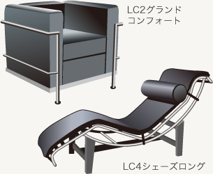 LC2グランドコンフォート／LC4シェーズロング